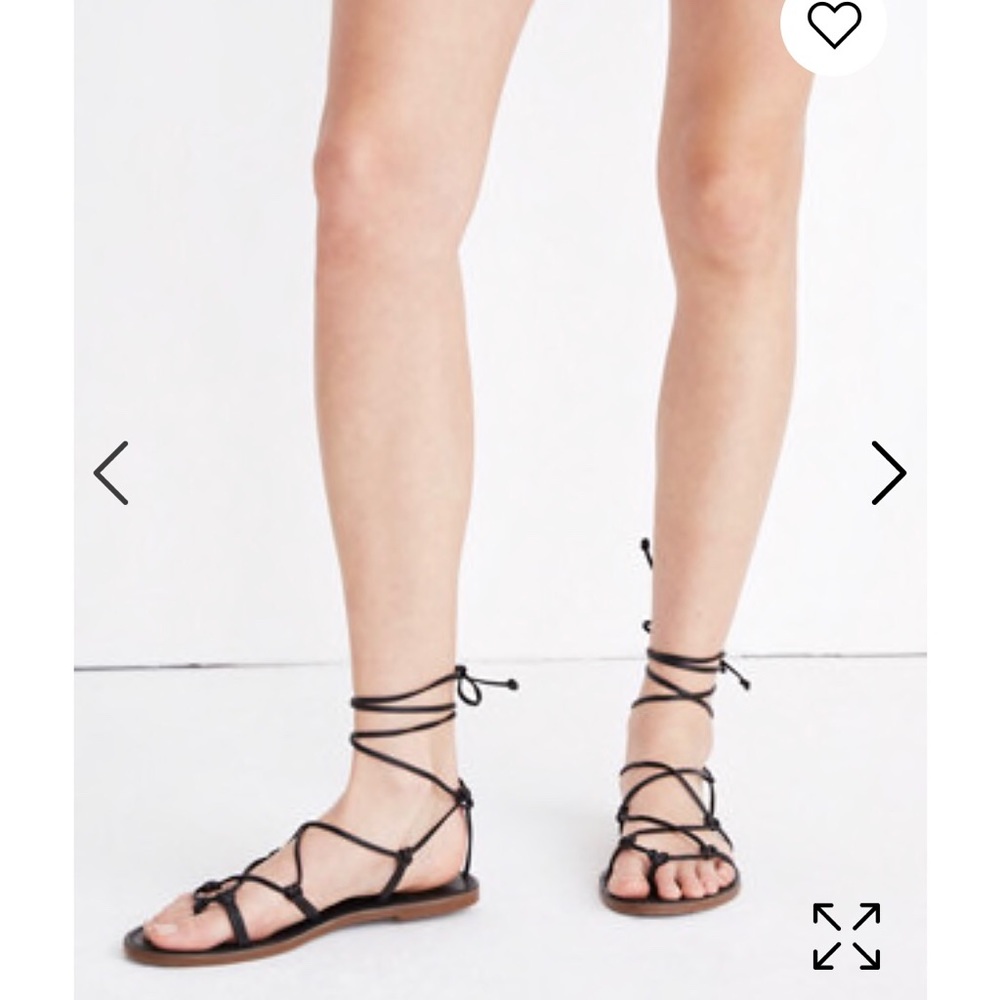 The Boardwalk Lace-Up Sandal - Black